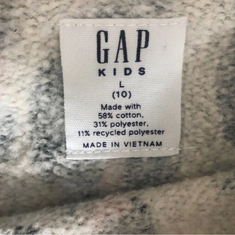 Gap Girls Leopard Sweatshirt Black Sweatpants Joggers Set